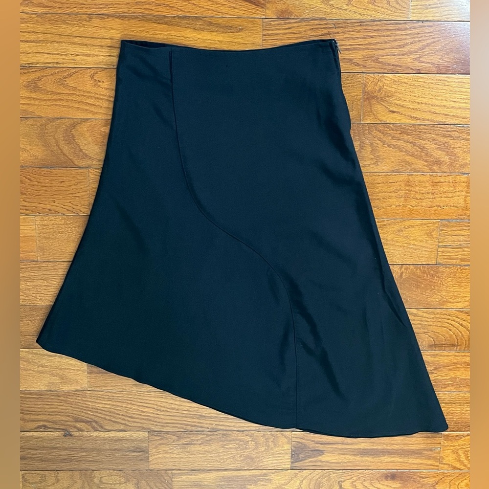 Vintage Delia's Womens Size 1 Black Asymmetrical Midi Skirt Y2K Indie Sleaze USA - Picture 2 of 9